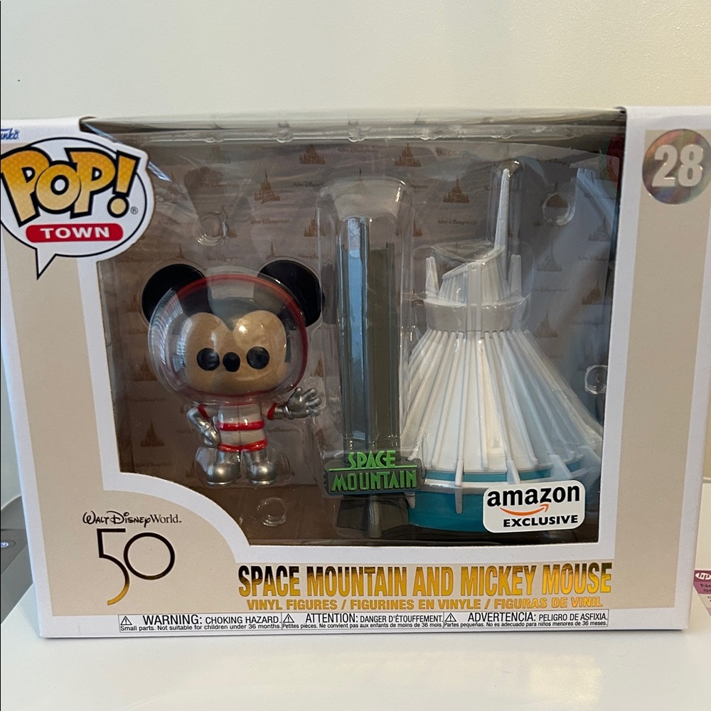 Space Mountain and Mickey Mouse Vinyl Figures